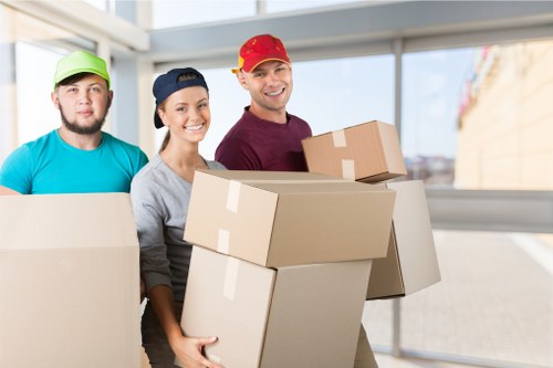 Professional house removalists assisting with a move