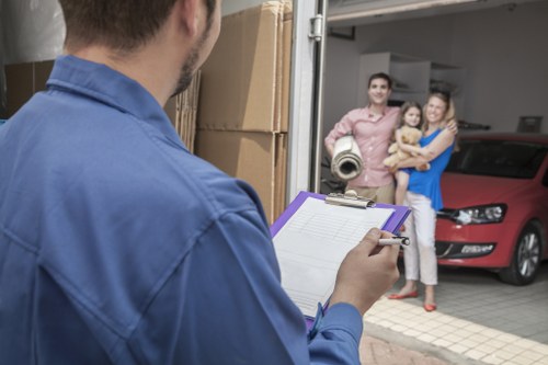 Hampstead Storage staff assisting customers