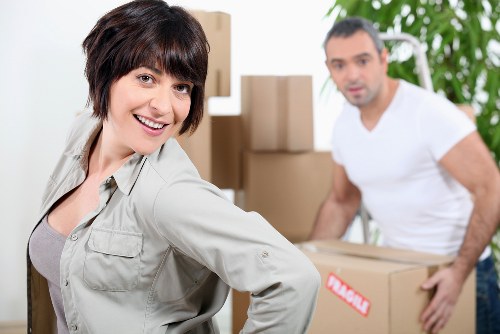 Packing and loading items into a removal truck
