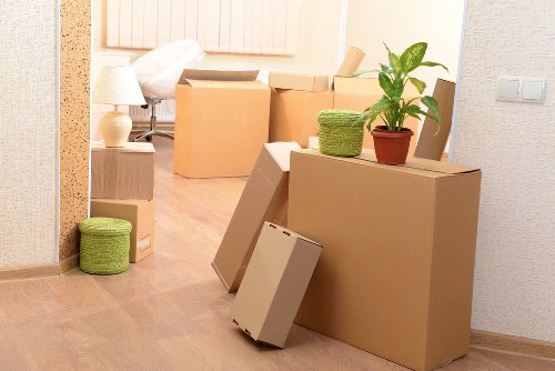 Residential and commercial furniture being handled by professionals